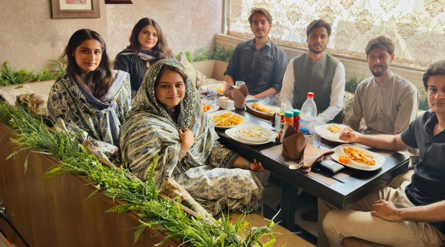 Interns homecoming lunch
